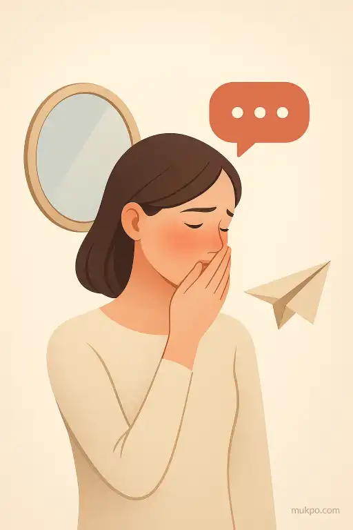 Why you blush before you speak even when no one heard you