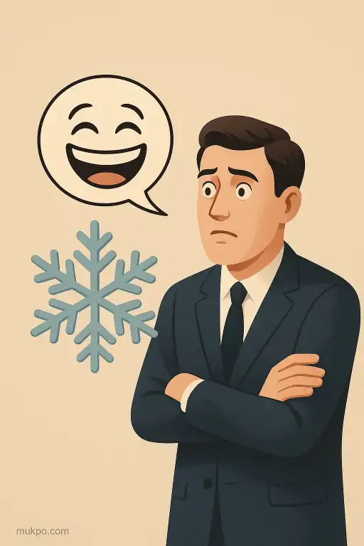 Why you sometimes freeze when a joke lands on you