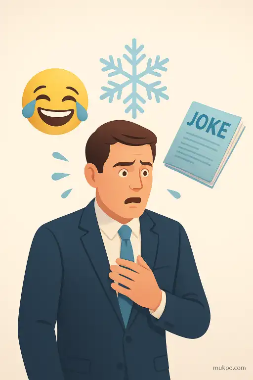 Why you sometimes freeze when a joke lands on you