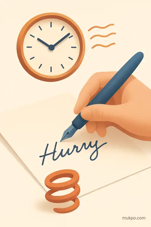 Why your handwriting shifts when you write in a hurry