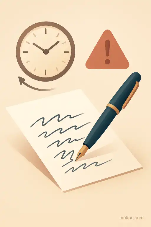 Why your handwriting shifts when you write in a hurry