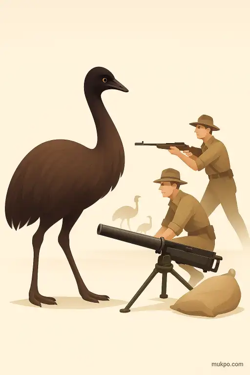 Australia’s 1932 emu war where soldiers and machine guns were outmaneuvered by birds