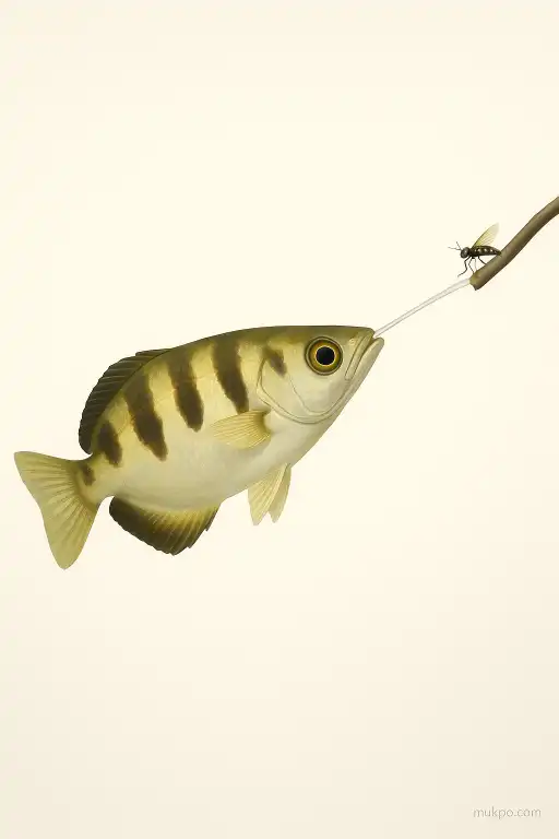 How archerfish aim water jets to dislodge insects from branches