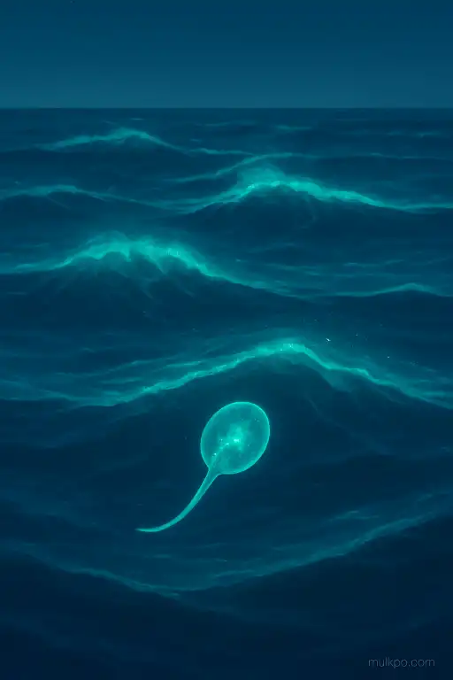 How bioluminescent plankton make whole waves glow at night