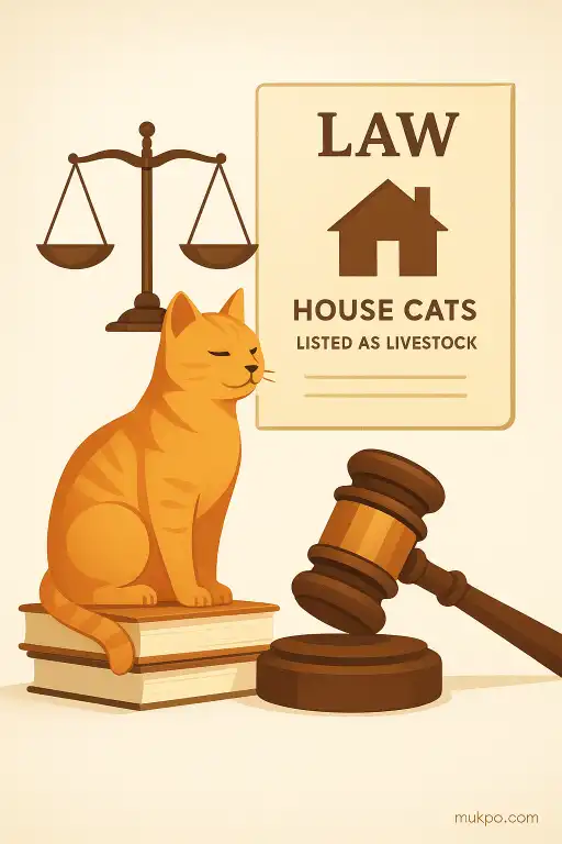 The law that once listed house cats as livestock