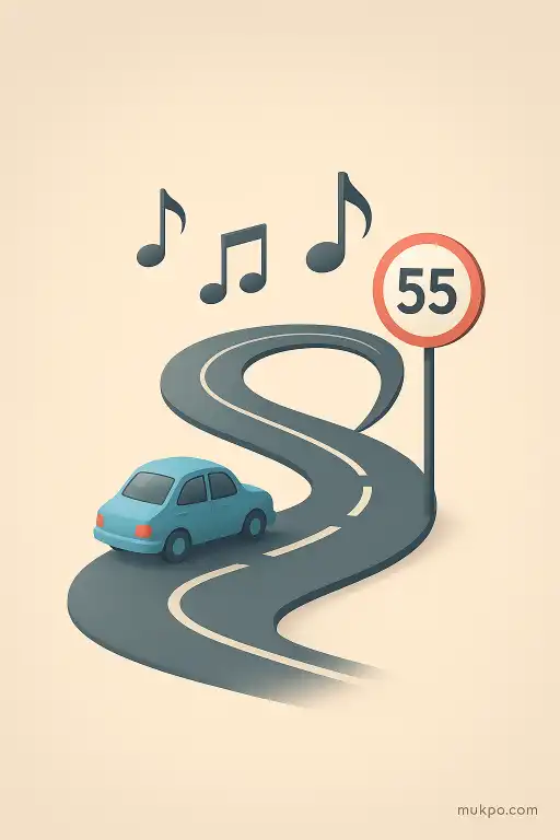 The road that sings only when you drive at the speed limit