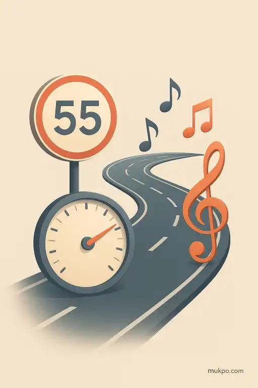 The road that sings only when you drive at the speed limit