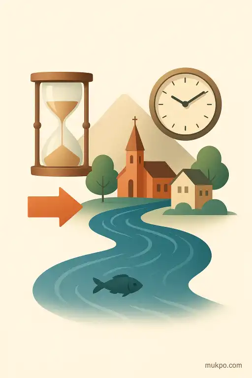 The town where the river runs backward once a year