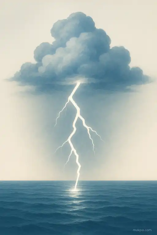 What makes lightning behave differently over oceans and mountains