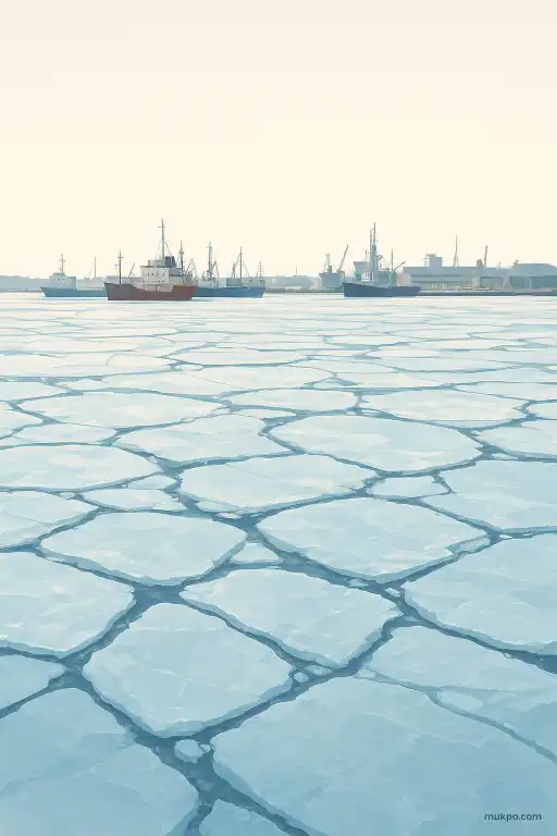 When an entire harbor froze solid and the climate mechanics that caused it