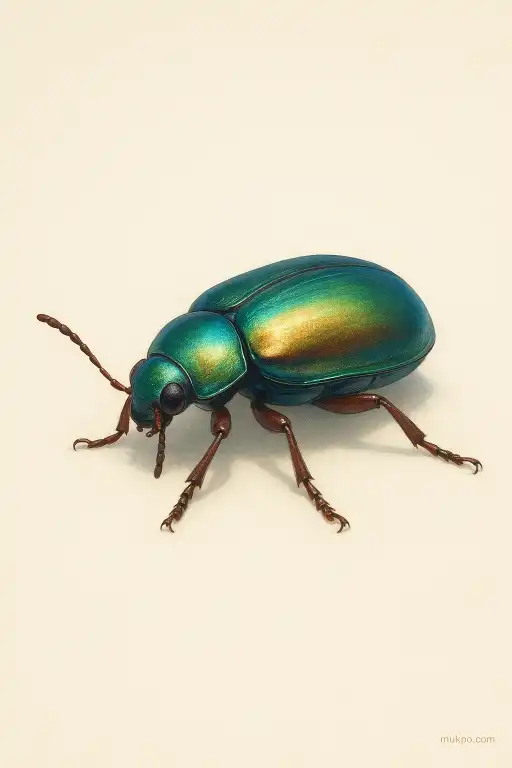 Why some beetle shells shimmer without pigment