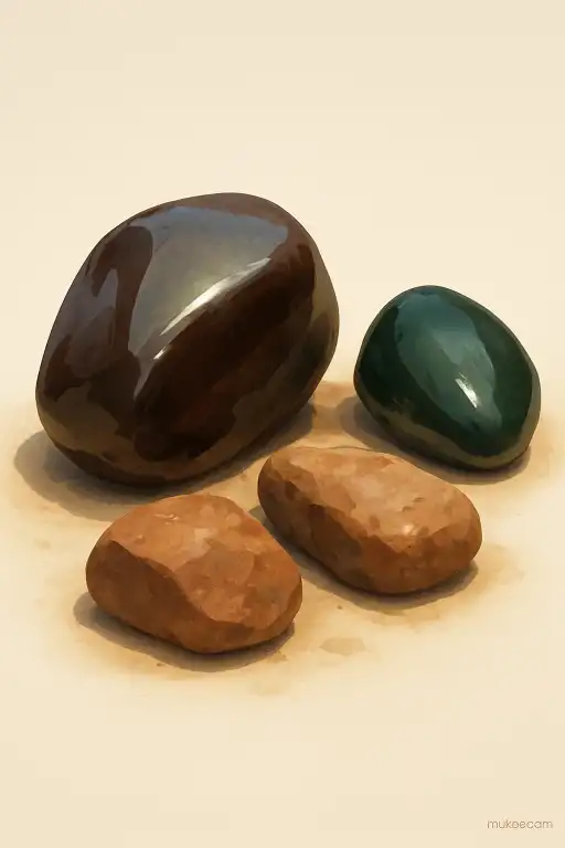 Why some rocks end up glazed with natural mineral polish