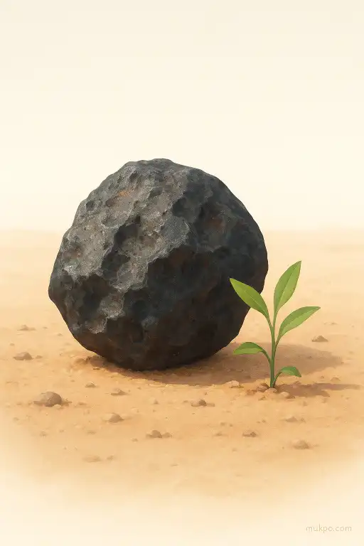 How a meteorite can seed new minerals in desert soils