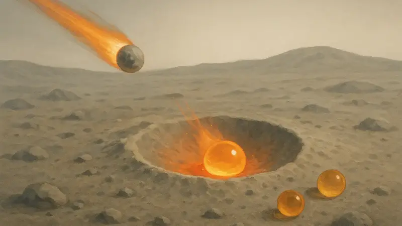 How micrometeorite impacts forge glass beads in lunar soil
