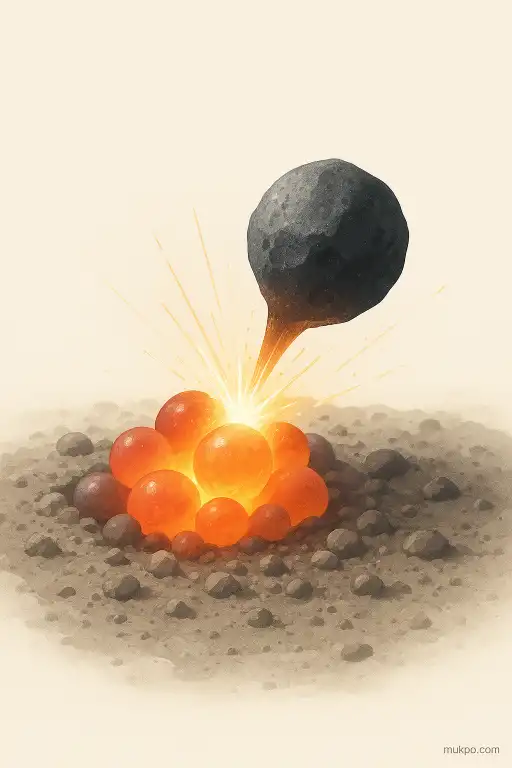How micrometeorite impacts forge glass beads in lunar soil