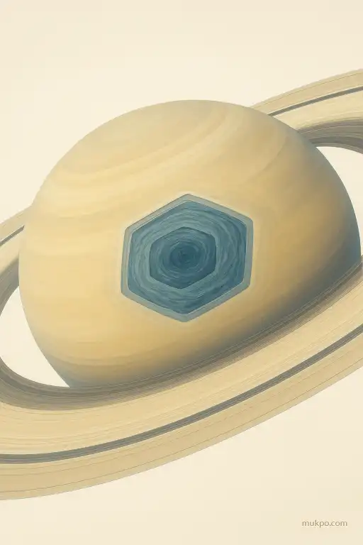 How Saturn’s polar winds carve a hexagon