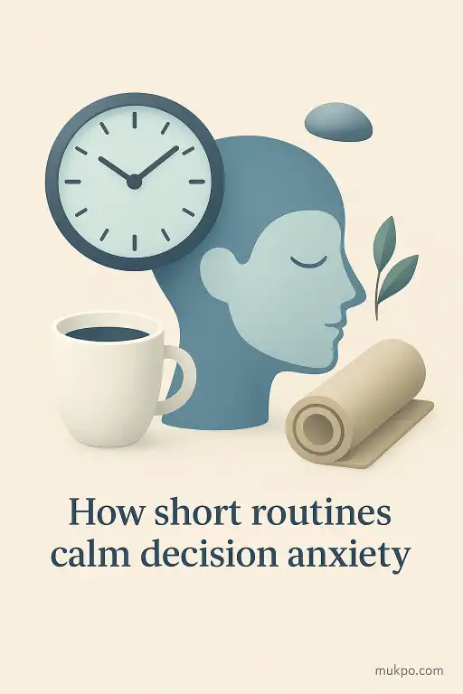 How short routines calm decision anxiety