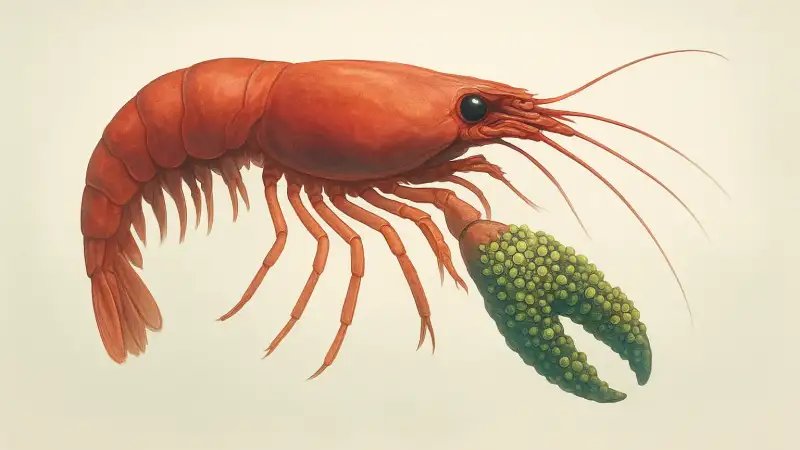 The deep-sea shrimp that carries bacterial gardens on its claws