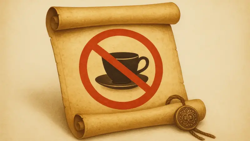 The Ottoman edict that closed coffeehouses and criminalized gossip