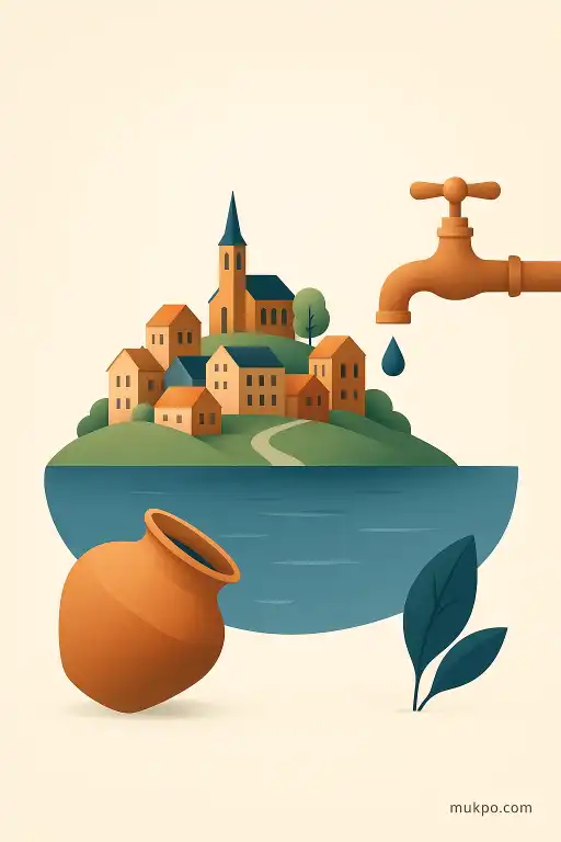 The town that resurfaces from a reservoir when waters fall