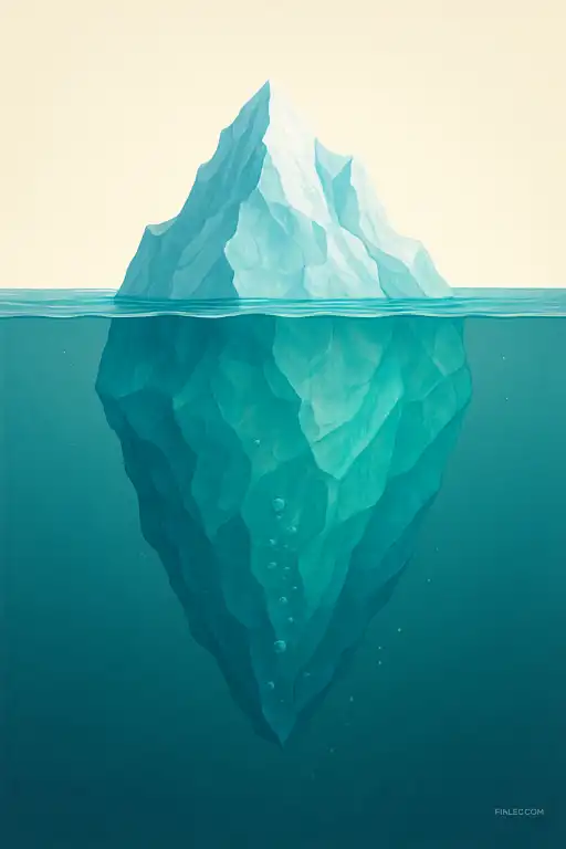 Why icebergs sing: how trapped air shapes underwater sound