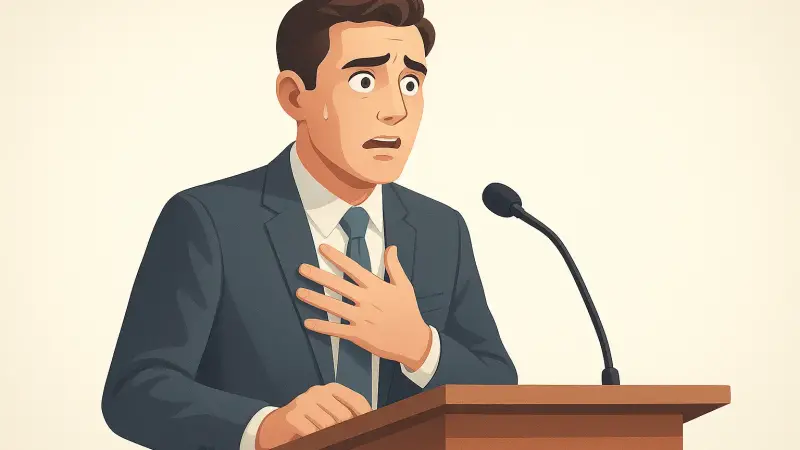 Why you freeze during public speaking