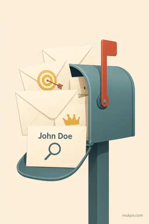 A mailbox that filled up with letters addressed to fictional people