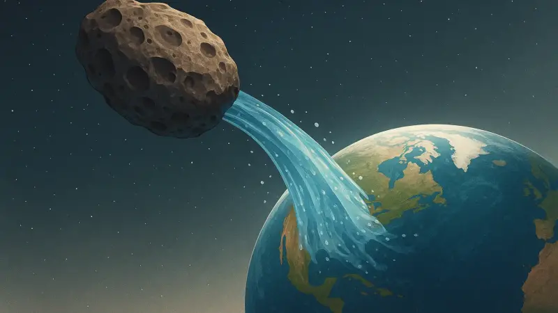 How a space rock’s water may have kickstarted Earth’s oceans