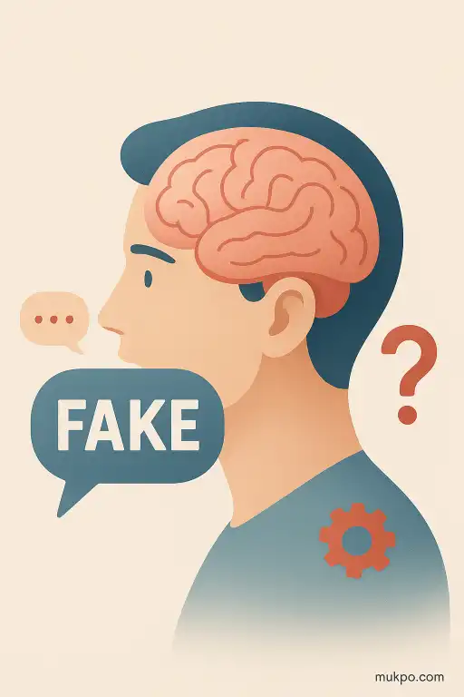 How the brain completes muffled conversations with confident fake words