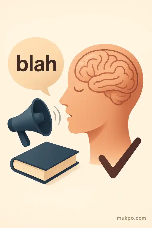 How the brain completes muffled conversations with confident fake words