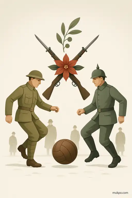 The Christmas truce and the impromptu football match along the 1914 Western Front
