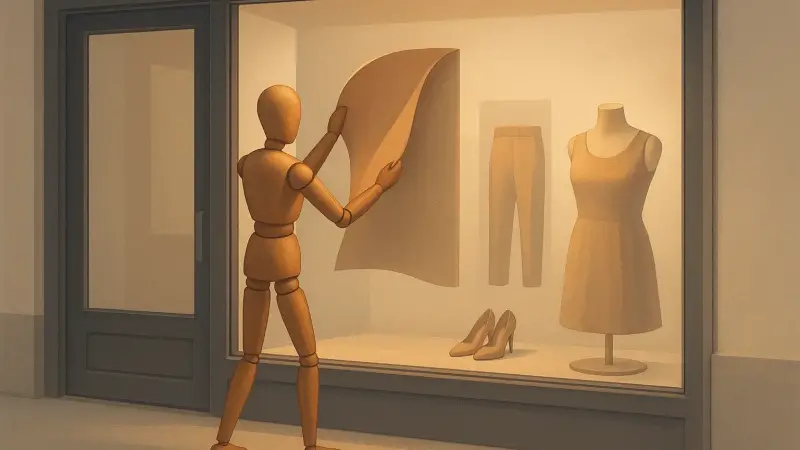 The mannequin that rearranged the shop window every morning