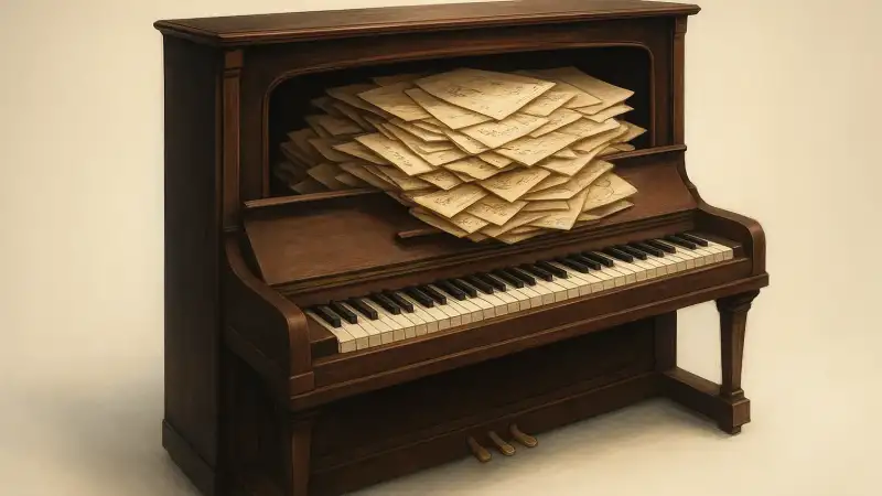 The piano that hid a century of forgotten letters