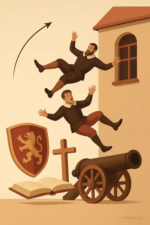 The Prague defenestration of 1618 that hurled regents and ignited the Thirty Years’ War