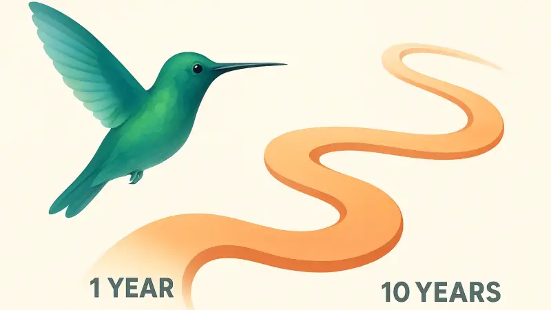 Why years start to fly: the perception trick that shrinks long stretches