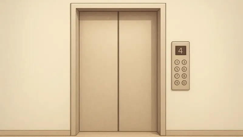 An elevator that refuses to open on floors with odd birthdays