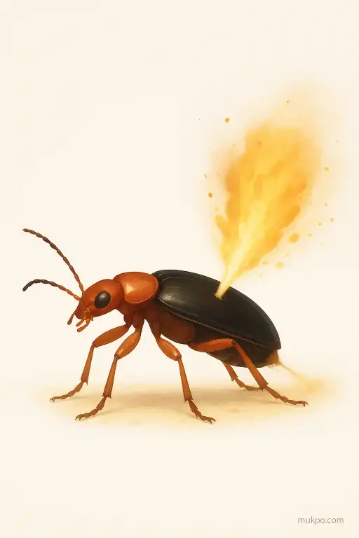 How bombardier beetles fire boiling chemicals as defense