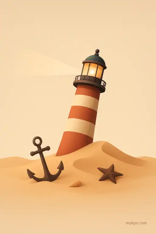 The lighthouse that slowly sank into the dunes while its light kept burning