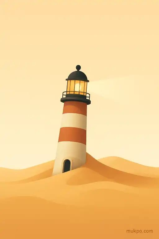 The lighthouse that slowly sank into the dunes while its light kept burning