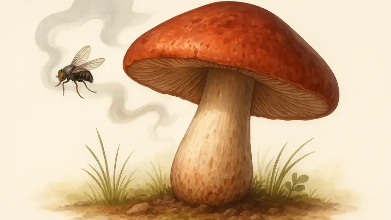 The mushroom that smells like rotting meat to lure flies