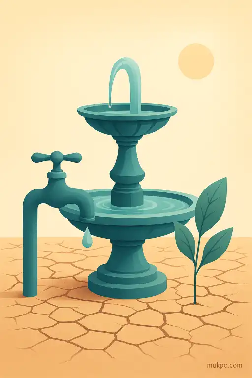 The park fountain that refilled itself with freshwater during a drought