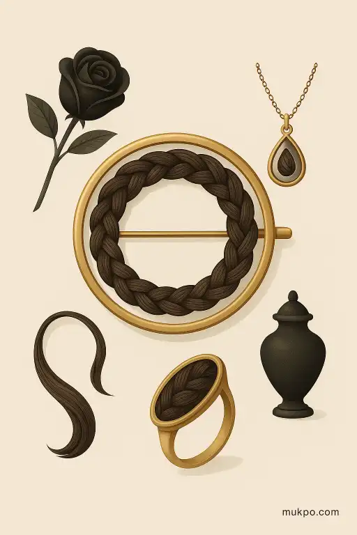 Victorian hairwork the 19th-century craft of weaving mourning into jewelry