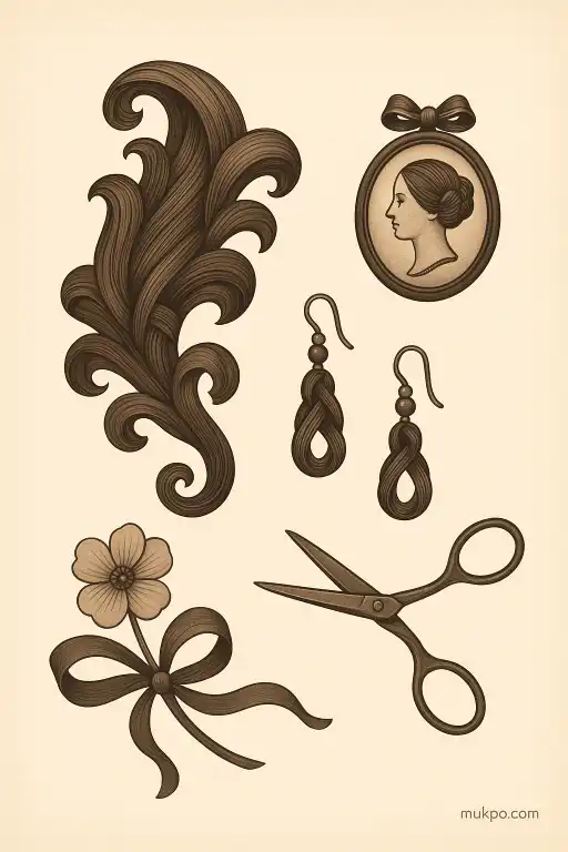 Victorian hairwork the 19th-century craft of weaving mourning into jewelry