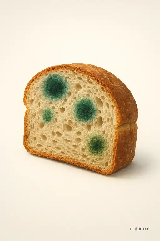 Why bread sometimes grows mold in perfect circular patches
