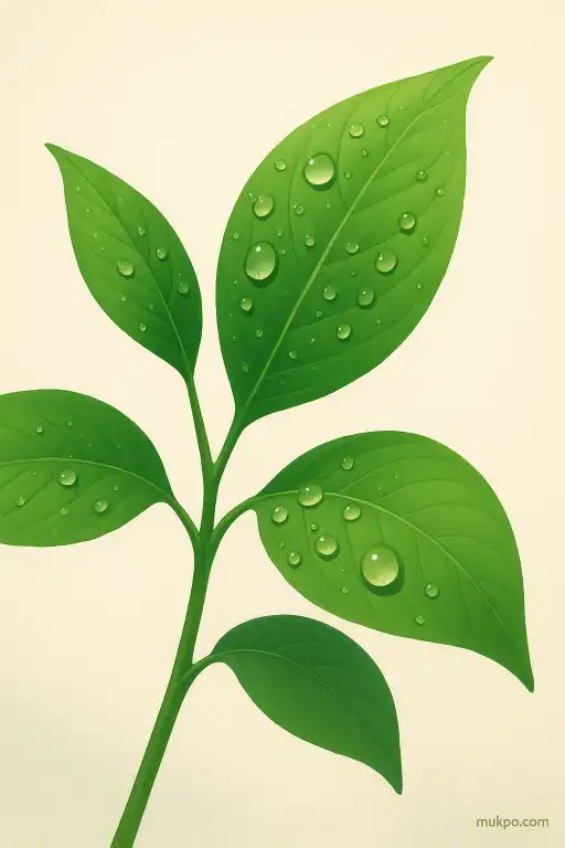 Why some leaves hold beads of dew while others stay dry