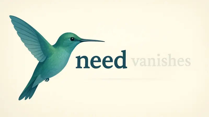 Why the word you need vanishes in the middle of a sentence