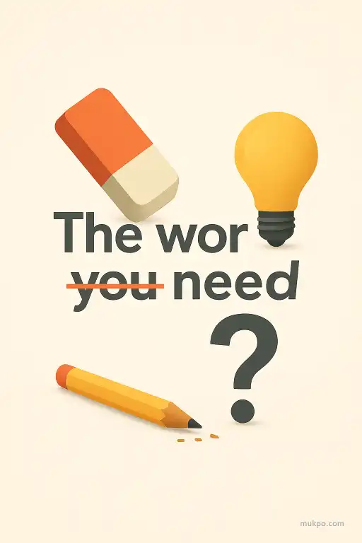 Why the word you need vanishes in the middle of a sentence