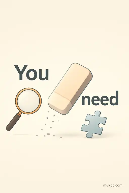 Why the word you need vanishes in the middle of a sentence