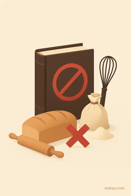 A bakery that refuses to bake any recipe printed in books