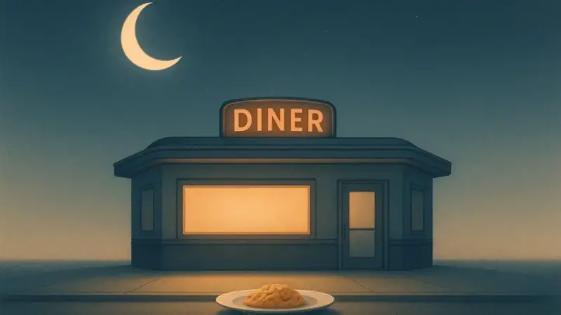 A diner that serves one dish only on nights without moonlight